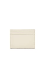 Saint Laurent Credit Card Case in White, view 2, click to view large image.