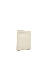 Saint Laurent Credit Card Case in White, view 3, click to view large image.