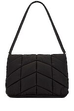 Saint Laurent Puffer Bag in Black, view 2, click to view large image.