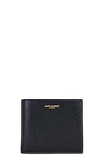 Saint Laurent Ysl Wallet in Nero & Nero, view 1, click to view large image.
