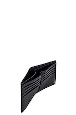Saint Laurent Ysl Wallet in Nero & Nero, view 5, click to view large image.