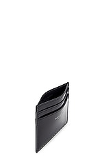 Saint Laurent Ysl Credit Card Case in Nero, view 4, click to view large image.