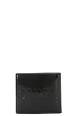 Saint Laurent Ysl Wallet in Nero, view 2, click to view large image.