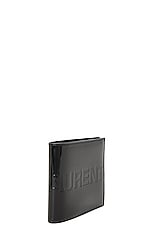 Saint Laurent Ysl Wallet in Nero, view 3, click to view large image.