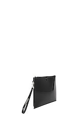 Saint Laurent Ysl Ipad Holder in Nero, view 3, click to view large image.
