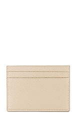 Saint Laurent Ysl Credit Card Holder in Greyish Brown, view 2, click to view large image.
