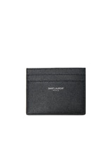 Saint Laurent Cardholder in Black, view 1, click to view large image.