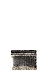Saint Laurent Ysl Credit Card Case in Anthracite, view 2, click to view large image.