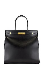 Saint Laurent Ysl Manhattan Bag in Nero, view 1, click to view large image.