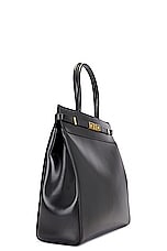 Saint Laurent Ysl Manhattan Bag in Nero, view 3, click to view large image.