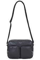 Saint Laurent City New Came Bag in Nero, view 1, click to view large image.