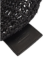 Saint Laurent Raffia Bag in Nero, view 6, click to view large image.