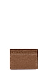 Saint Laurent Pcc Card Holder in Grained Brown, view 2, click to view large image.