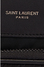 Saint Laurent Phone Pouch in Nero, view 6, click to view large image.