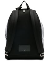Saint Laurent City Backpack in Black Croc, view 2, click to view large image.