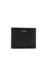 Saint Laurent Billfold Wallet in Black, view 1, click to view large image.