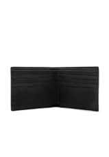 Saint Laurent Matte Croc Billfold Wallet in Black, view 4, click to view large image.