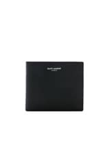 Saint Laurent Wallet in Black, view 1, click to view large image.