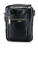 Saint Laurent Crossbody Pouch in Black, view 1, click to view large image.