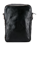 Saint Laurent Crossbody Pouch in Black, view 2, click to view large image.