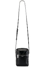 Saint Laurent Crossbody Pouch in Black, view 5, click to view large image.