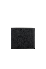 Saint Laurent East West Monogram Wallet in Black, view 2, click to view large image.