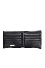 Saint Laurent Credit Card Holder in Black, view 4, click to view large image.