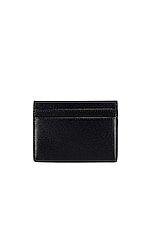 Saint Laurent Credit Card Holder in Black, view 2, click to view large image.