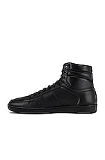 Saint Laurent SL/10H Sneaker in Black & Black, view 5, click to view large image.