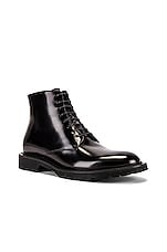 Saint Laurent Cesna 20 Lace Up Boot in Black, view 2, click to view large image.