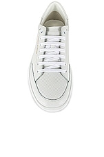 Saint Laurent SL /10 Low Top Sneaker in Optic White & Optic White, view 4, click to view large image.