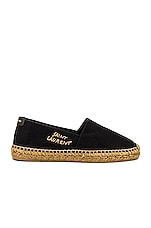 Saint Laurent Espadrille in Black, view 1, click to view large image.