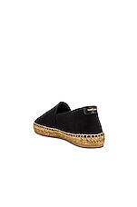 Saint Laurent Espadrille in Black, view 3, click to view large image.