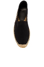 Saint Laurent Espadrille in Black, view 4, click to view large image.