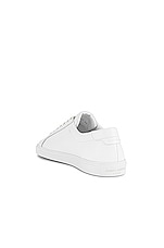 Saint Laurent Andy Sneaker in White, view 3, click to view large image.