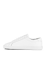Saint Laurent Andy Sneaker in White, view 5, click to view large image.