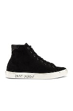 Saint Laurent Malibu Sneaker in Black, view 1, click to view large image.