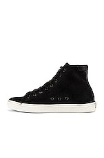 Saint Laurent Malibu Sneaker in Black, view 5, click to view large image.