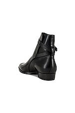 Saint Laurent Wyatt 30 Boot in Nero, view 3, click to view large image.