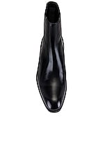 Saint Laurent Wyatt Chelsea Boot in Nero, view 4, click to view large image.