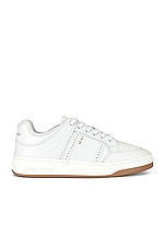 Saint Laurent Low Top Sneakers in White, view 1, click to view large image.