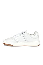 Saint Laurent Low Top Sneakers in White, view 5, click to view large image.
