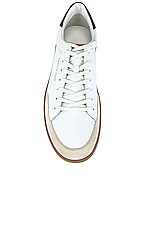 Saint Laurent Low Top Sneaker in Blanc Optique, view 4, click to view large image.