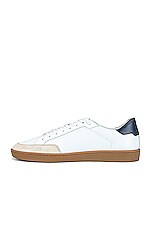 Saint Laurent Low Top Sneaker in Blanc Optique, view 5, click to view large image.