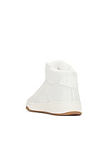 Saint Laurent SL80 Mid Top Sneaker in White, view 3, click to view large image.