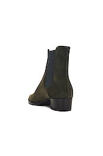 Saint Laurent Wyatt 40 Chelsea Boot in Brown, view 3, click to view large image.