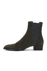 Saint Laurent Wyatt 40 Chelsea Boot in Brown, view 5, click to view large image.