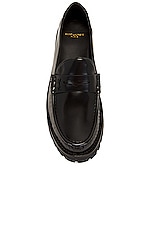 Saint Laurent Le Loafer 15 Mocassin Cuir Master in Noir, view 4, click to view large image.