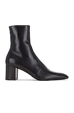 Saint Laurent Gianni 70 T Holly Boot in Nero, view 1, click to view large image.