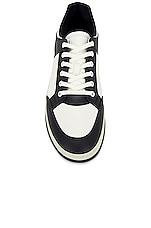 Saint Laurent Sneaker in Coffee White & Black, view 4, click to view large image.